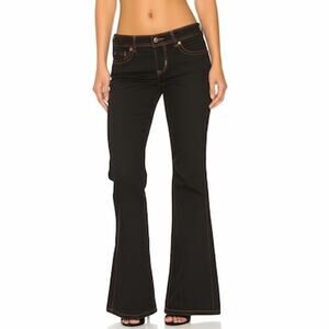 Calvin Klein Women's Shape Jeans Size 28/6 Black Denim Dark Wash Boot Cut